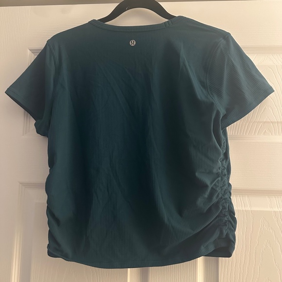 All It Takes Ribbed Nulu T-Shirt ColourStorm Teal size 12 - Picture 8 of 9